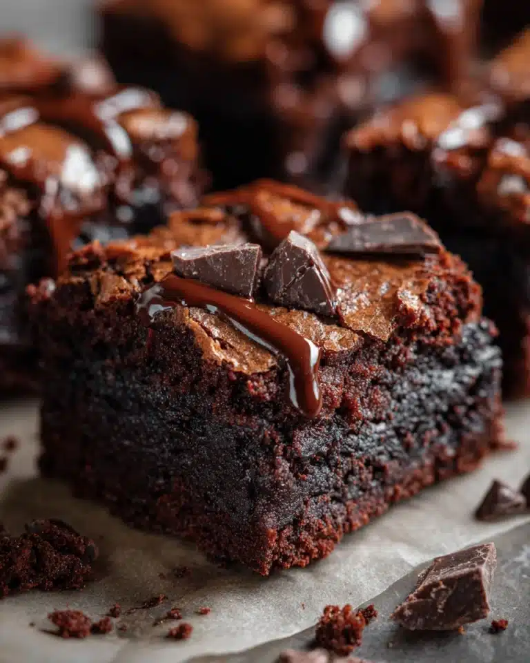 Flourless Double Chocolate Cottage Cheese Brownies Recipe