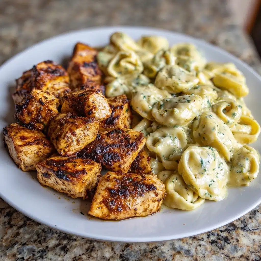 ta Chicken Tortellini with Alfredo Cream Recipe - Recipe Image