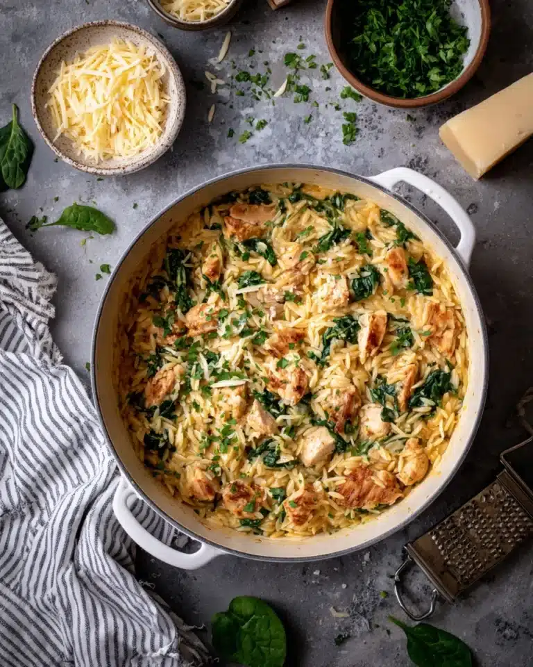 One Pot Chicken Orzo Recipe