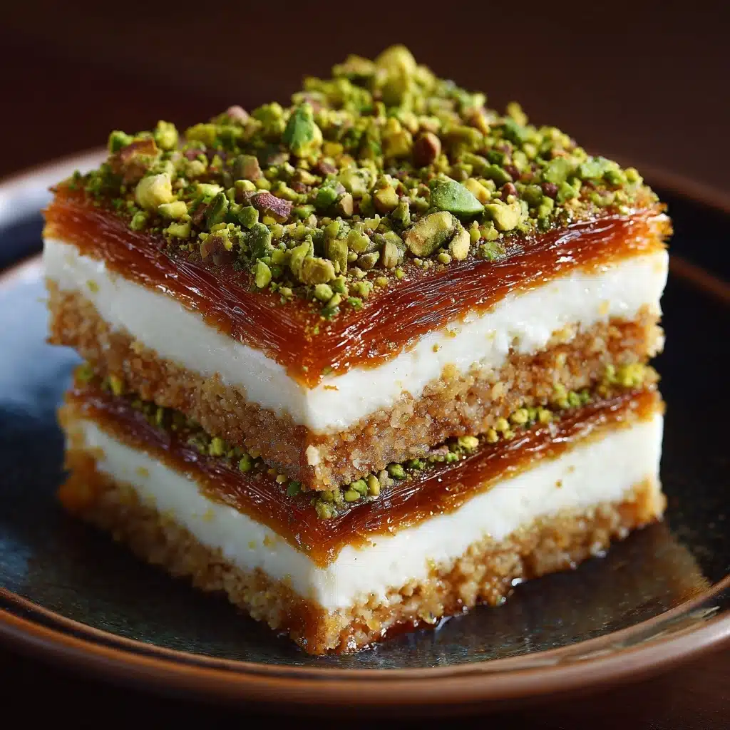 Honey Pistachio Baklava Cheesecake Recipe - Recipe Image