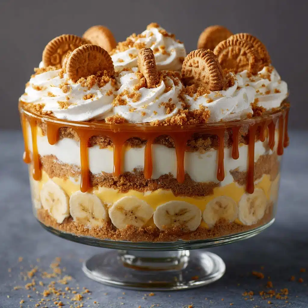 Best Biscoff Banana Pudding with Caramel Recipe - Recipe Image