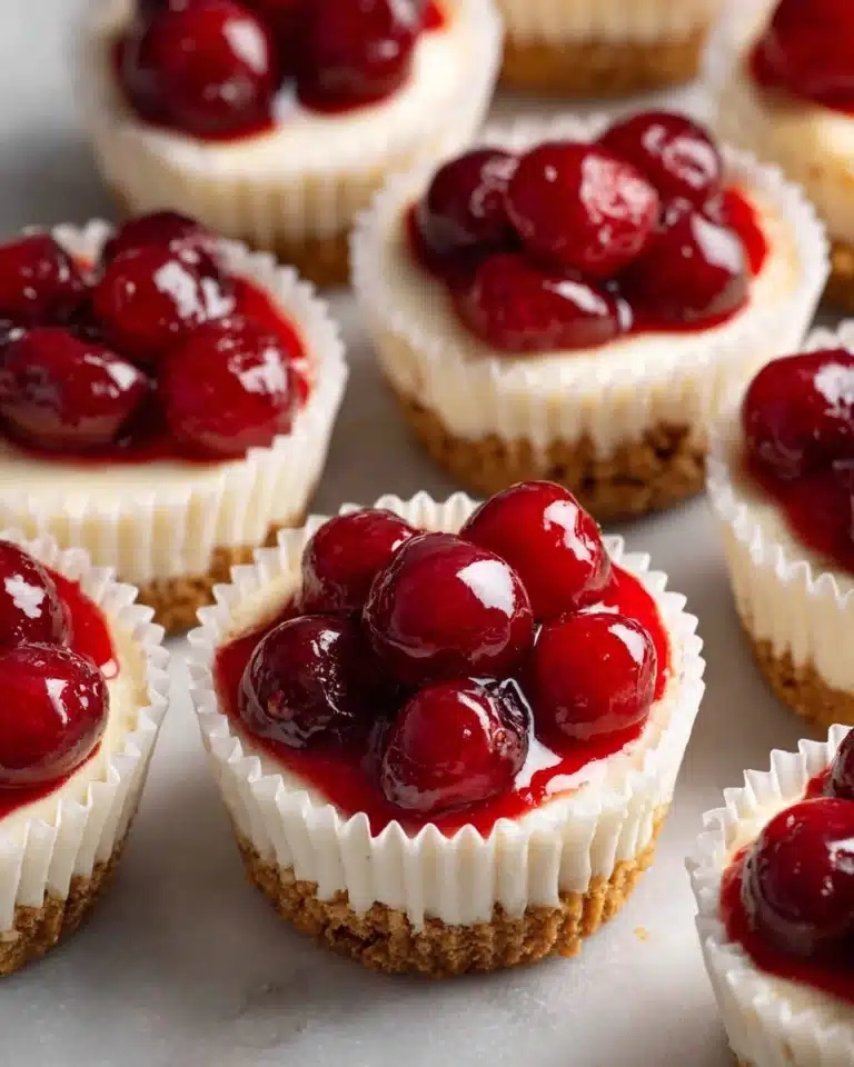 Mini Cherry Cheesecakes Recipe