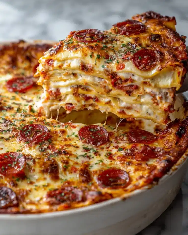 Pepperoni Pizza Lasagna Recipe