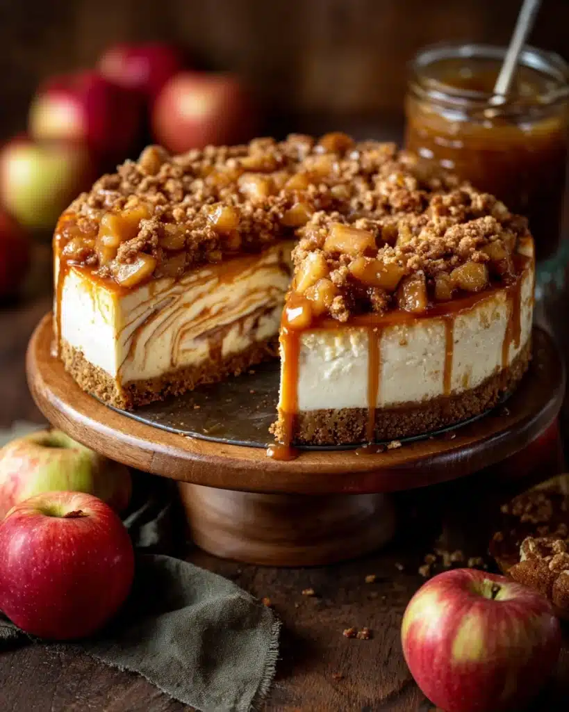 Salted Caramel Apple Pie Cheesecake Recipe