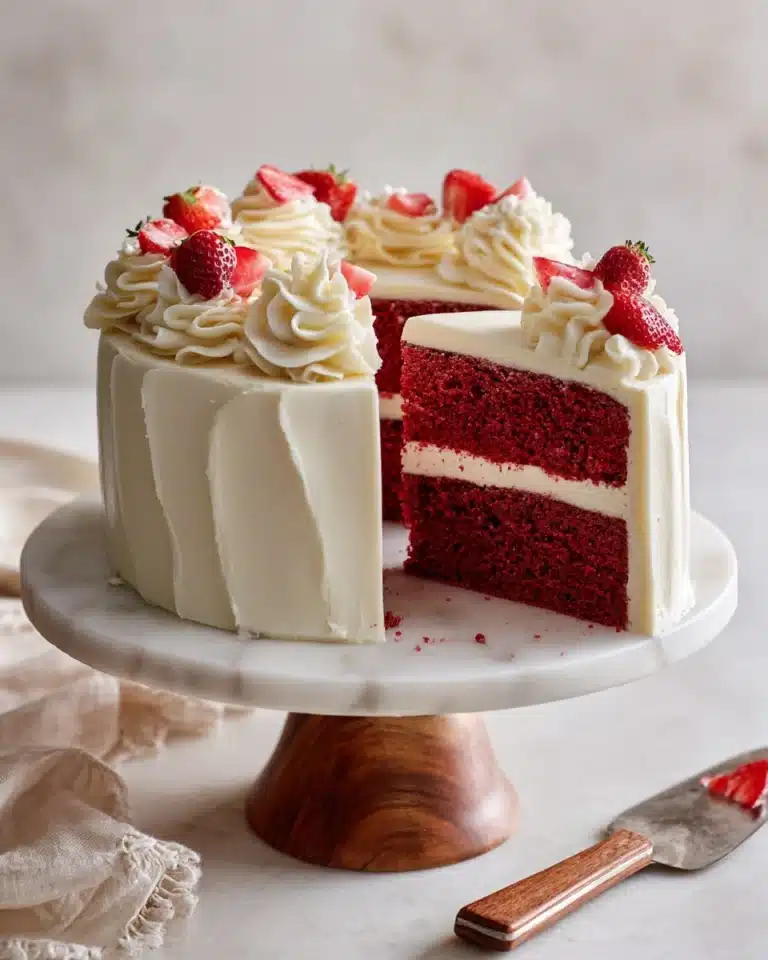 Red Velvet Cake with Cream Cheese Frosting Recipe