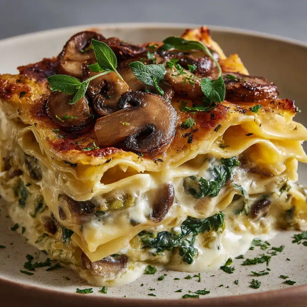 Mushroom and Spinach Lasagna Recipe - Recipe Image