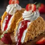 Strawberry Crunch Cheesecake Tacos Recipe