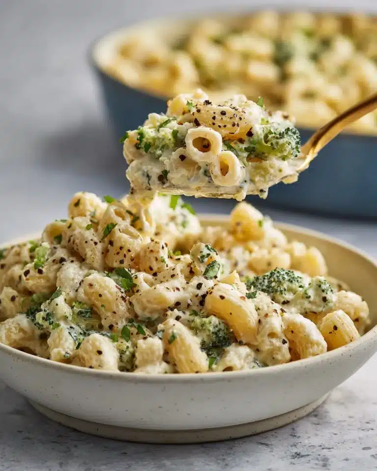 Cheesy and Creamy Broccoli Pasta Recipe