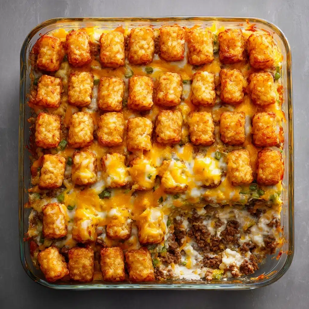 The BEST Tater Tot Casserole Recipe - Recipe Image