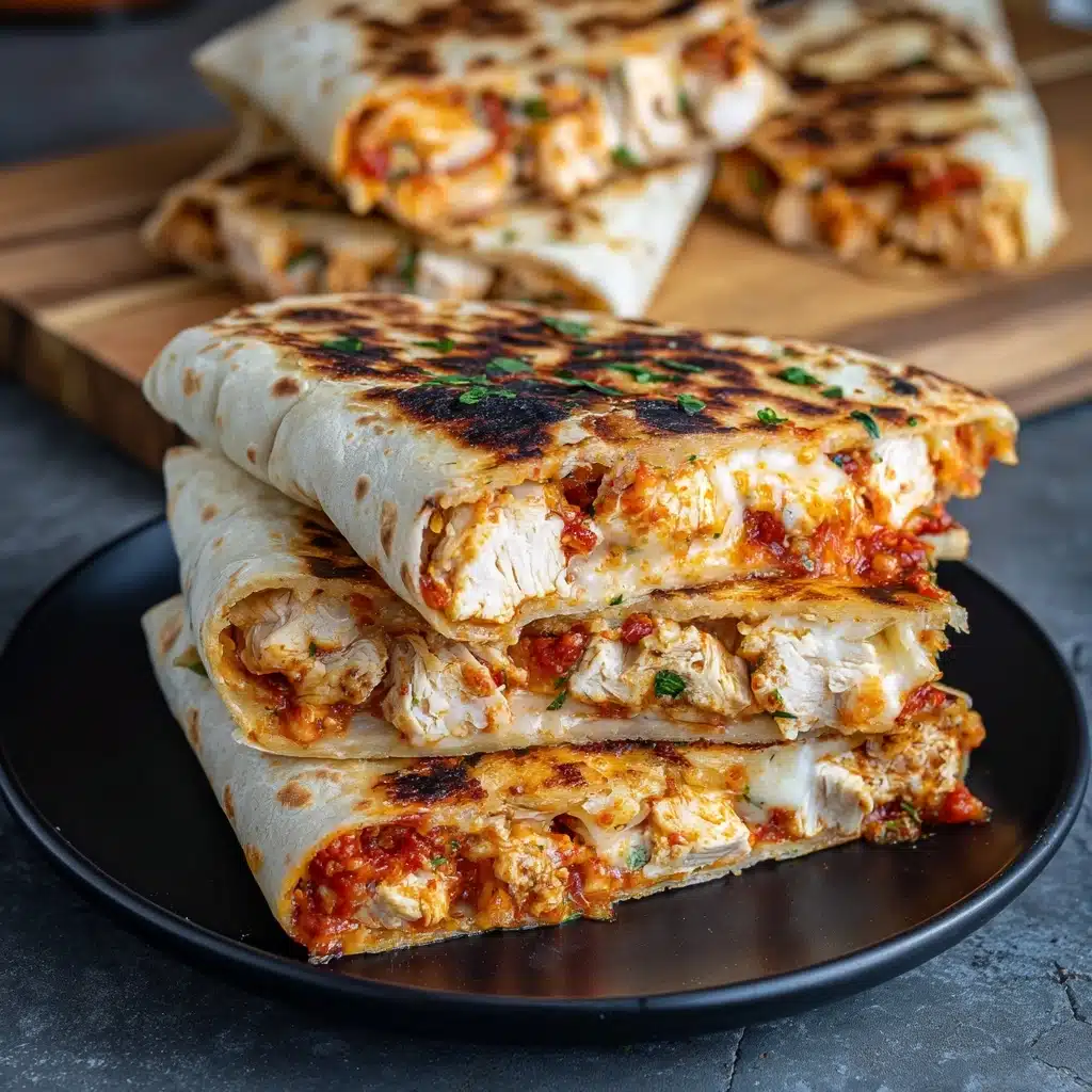 Chicken and Pepperoni Pizza Melts Recipe - Recipe Image