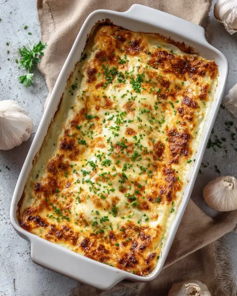 Roasted Garlic Potatoes au Gratin Recipe