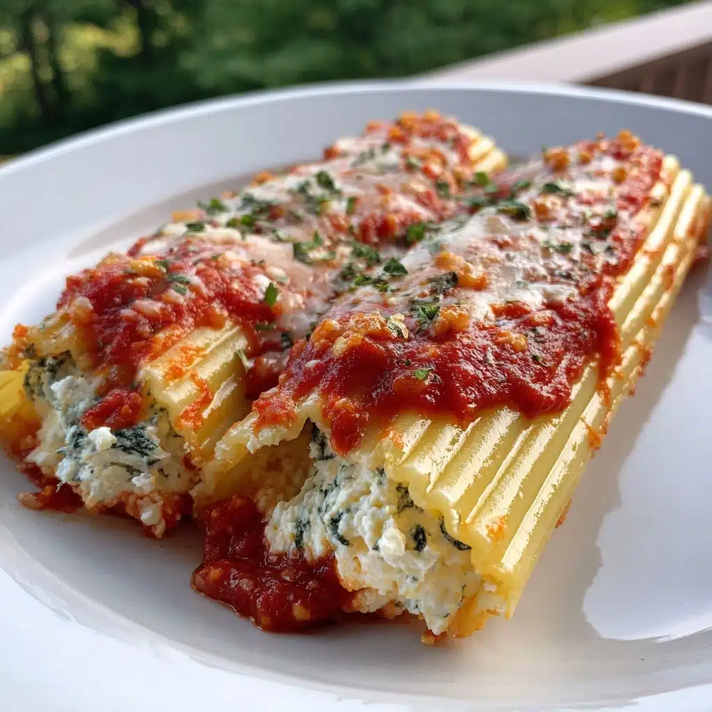 Spinach and Cheese Manicotti Recipe - Recipe Image