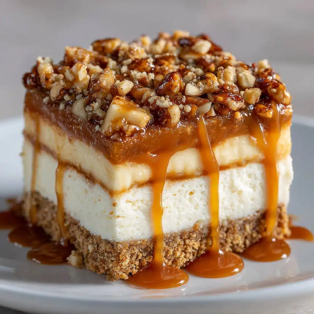 Caramel Apple Cheesecake Bars Recipe - Recipe Image