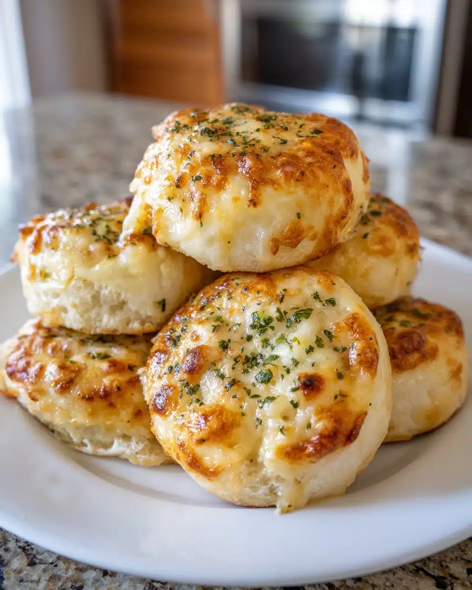 Golden Crust Garlic Rosemary Focaccia Muffins Recipe
