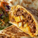 Cheesy Beef and Potato Burritos Recipe