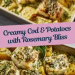 Cod & Potatoes in Rosemary Cream Sauce Recipe