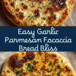 Garlic Parmesan Focaccia Bread : Savory & Easy Recipe