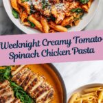 Tomato Spinach Chicken Pasta Recipe