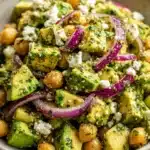 Chickpea Feta Avocado Salad Recipe