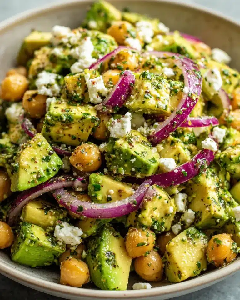 Chickpea Feta Avocado Salad Recipe