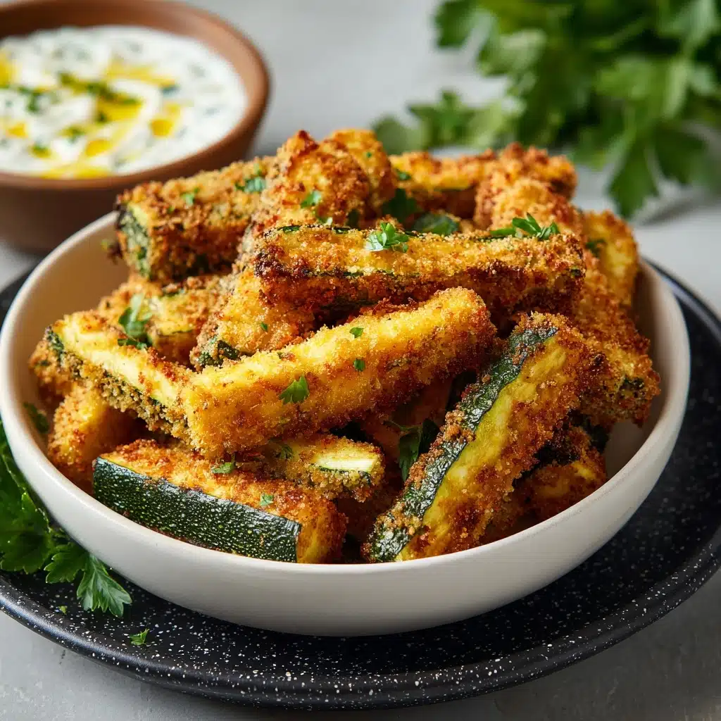 Crispy Healthy Air Fryer Zucchini Fries Recipe - Recipe Image