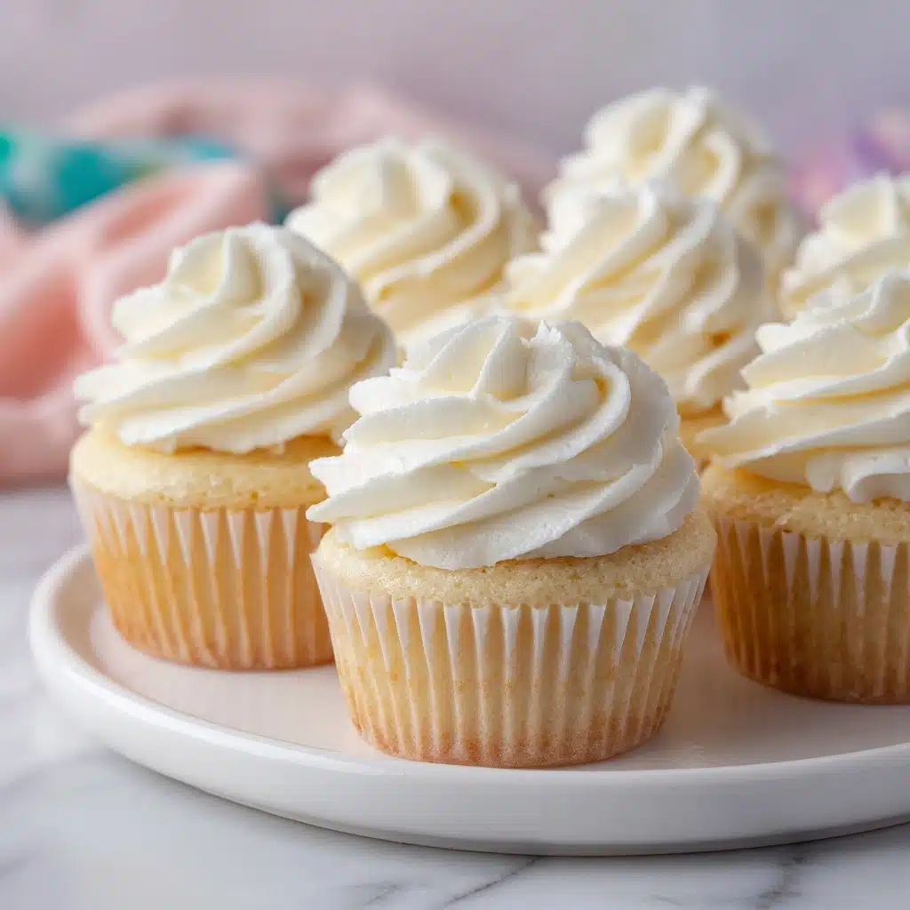 Moist and Tender White Cupcakes Recipe - Recipe Image