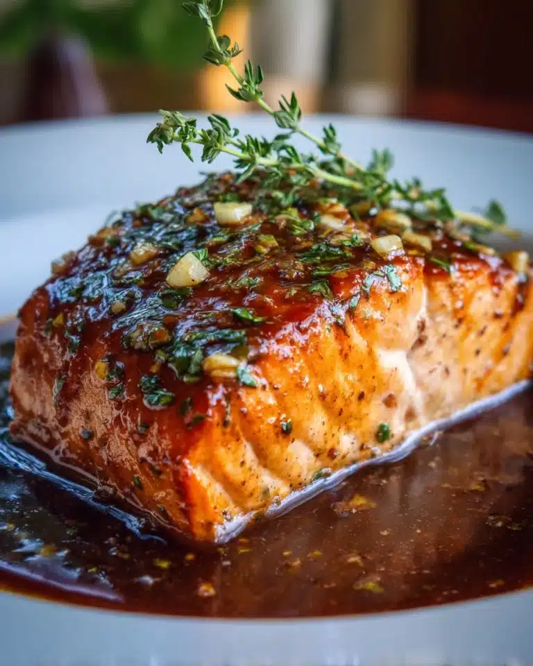Salmon with Brown Sugar Garlic Glaze Recipe