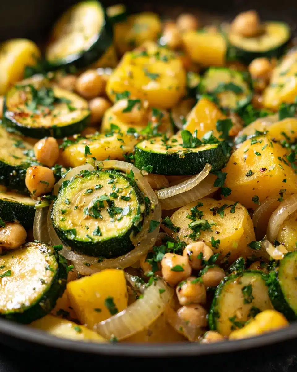 Zucchini Chickpea Skillet Dinner Recipe - Recipe Image