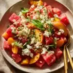 Watermelon Peach Salad Recipe