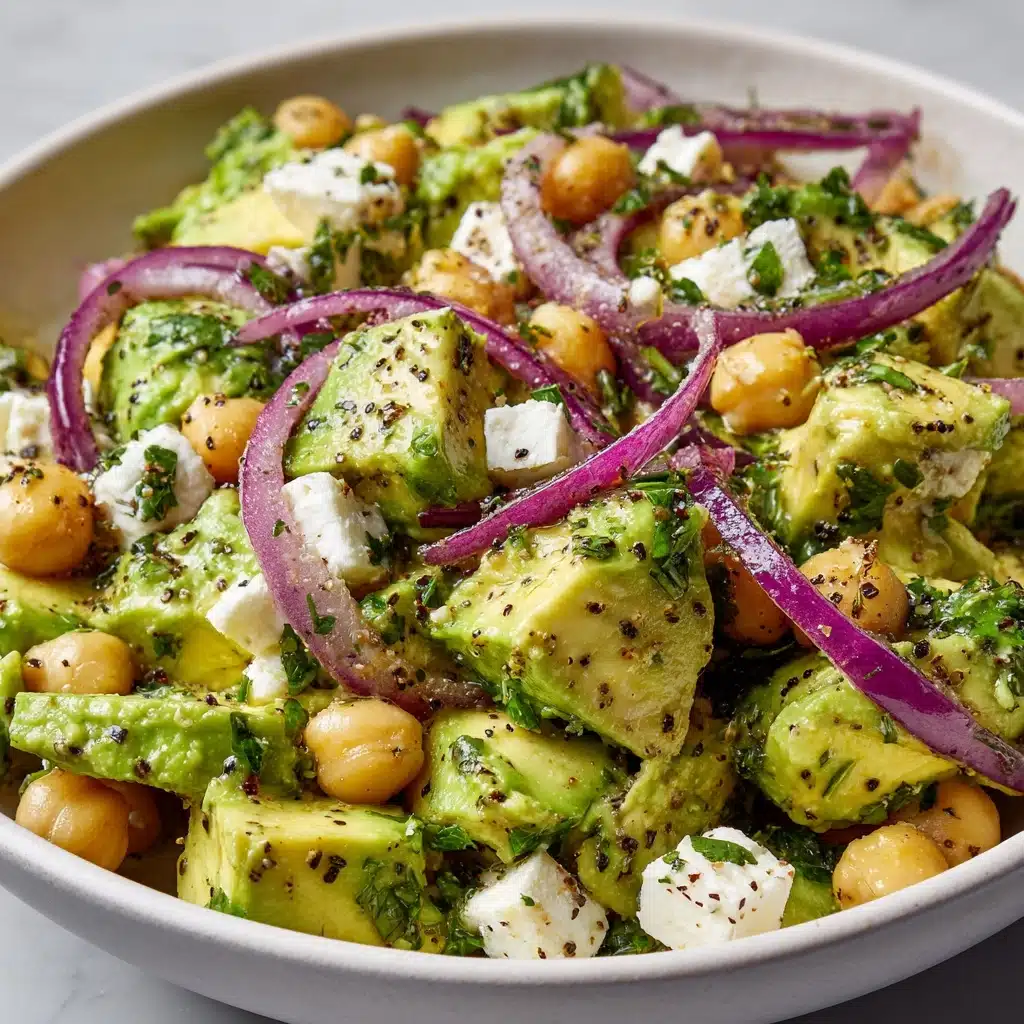 Chickpea Feta Avocado Salad Recipe - Recipe Image