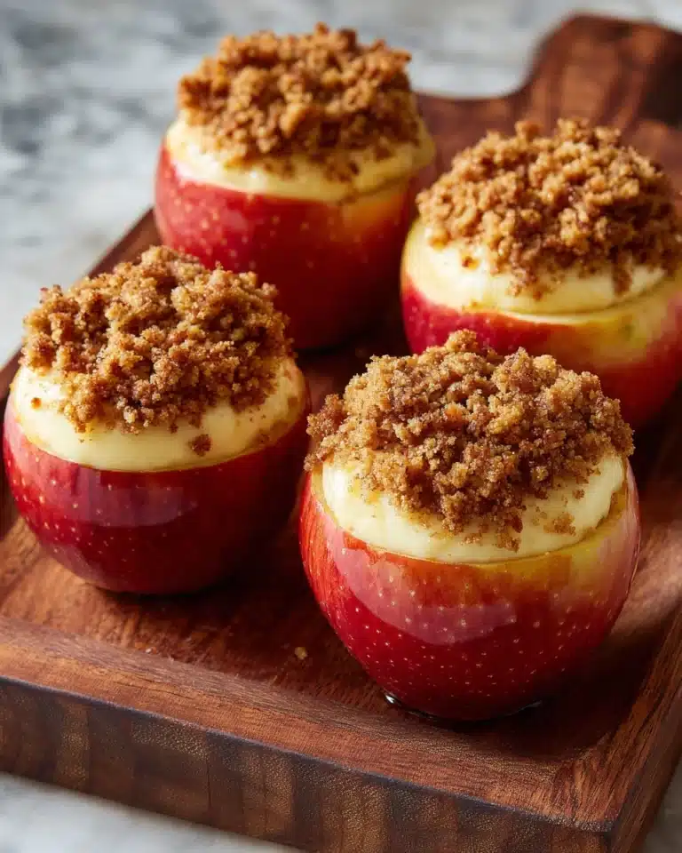 Cheesecake Stuffed Baked Apples Recipe