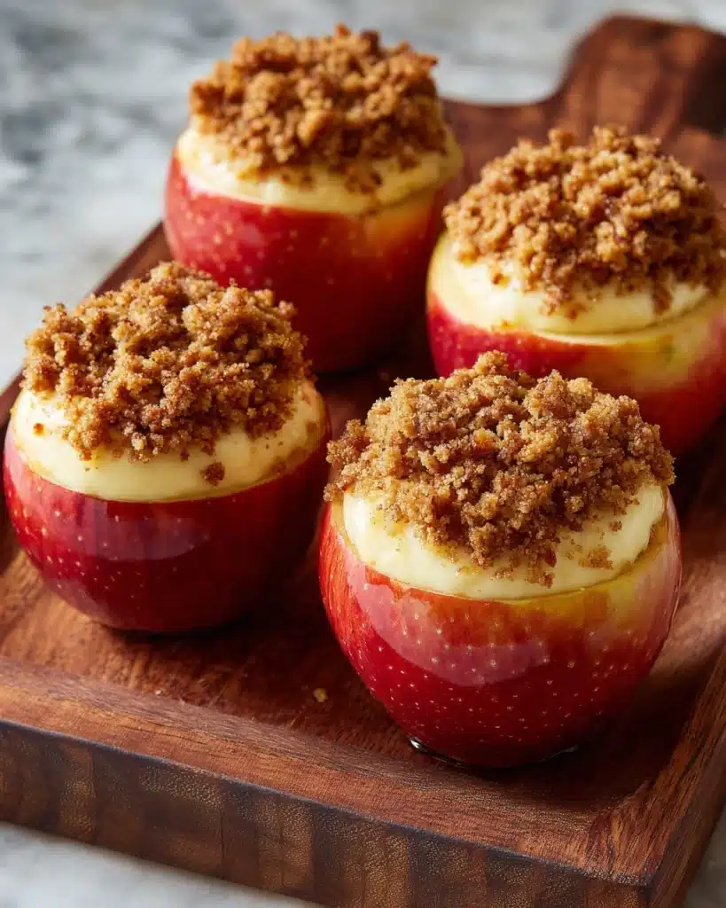 Cheesecake Stuffed Baked Apples Recipe