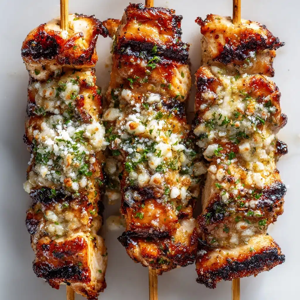 Garlic Parmesan Chicken Skewers Recipe - Recipe Image