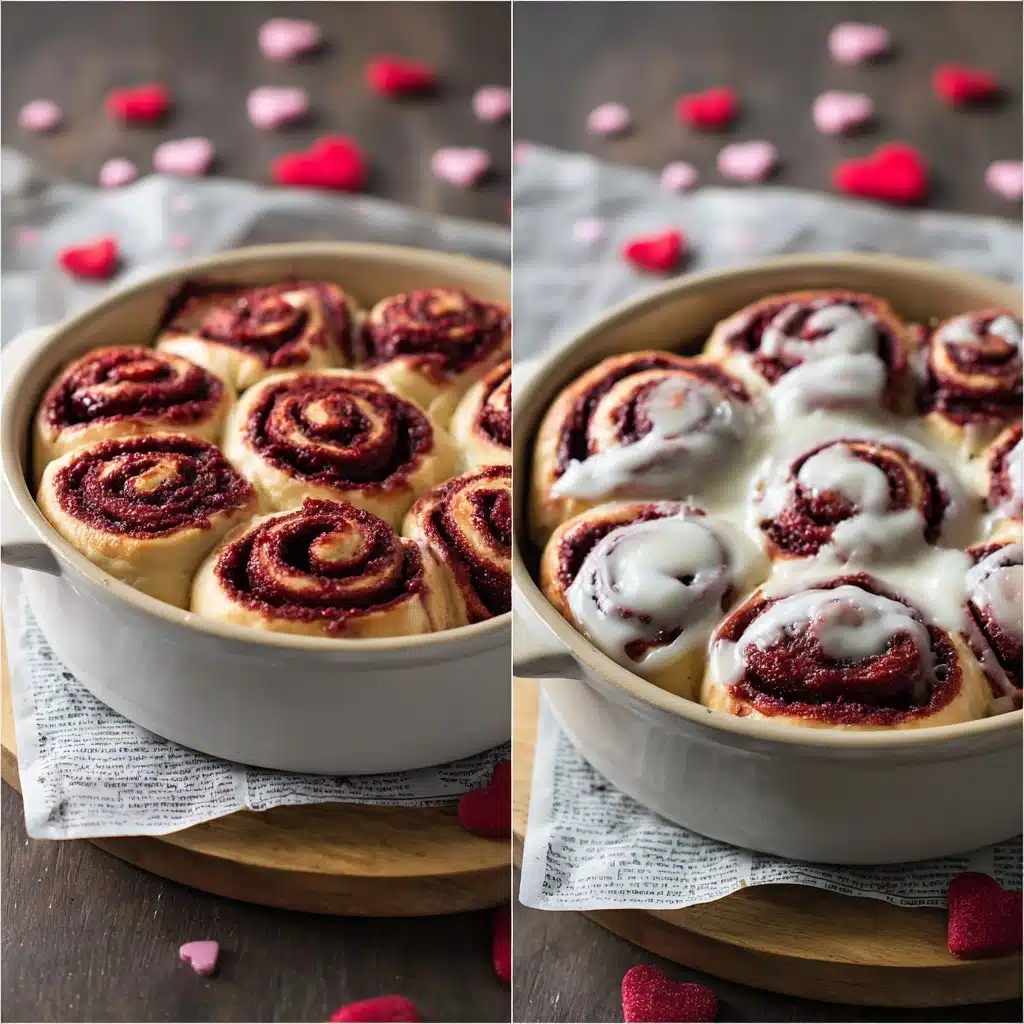 Red Velvet Cinnamon Rolls Recipe 5 Red Velvet Cinnamon Rolls Recipe - Recipe Image