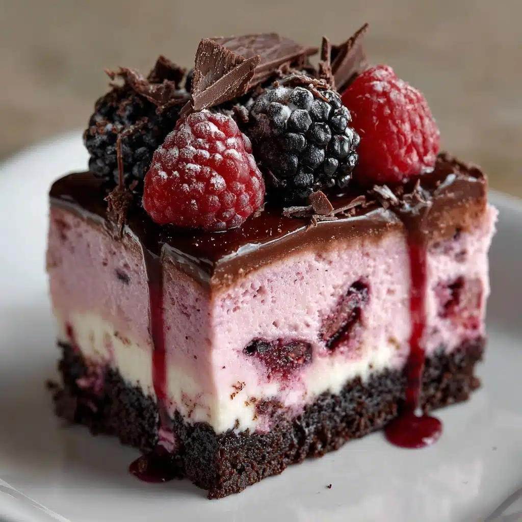 Dark Chocolate Raspberry Cheesecake Recipe 4 Dark Chocolate Raspberry Cheesecake Recipe - Recipe Image