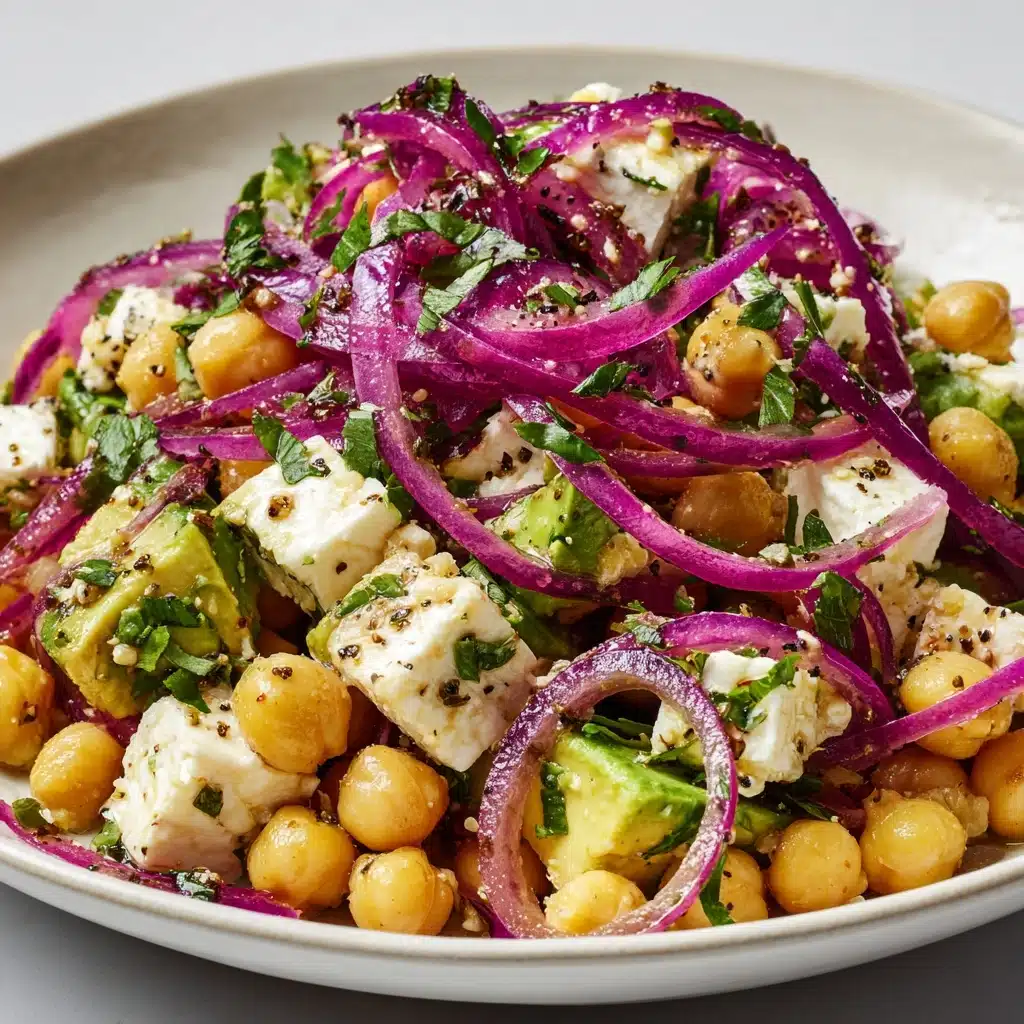 Chickpea Feta Avocado Salad Recipe - Recipe Image