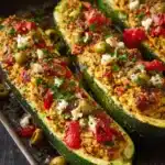 Mediterranean Stuffed Zucchini Recipe