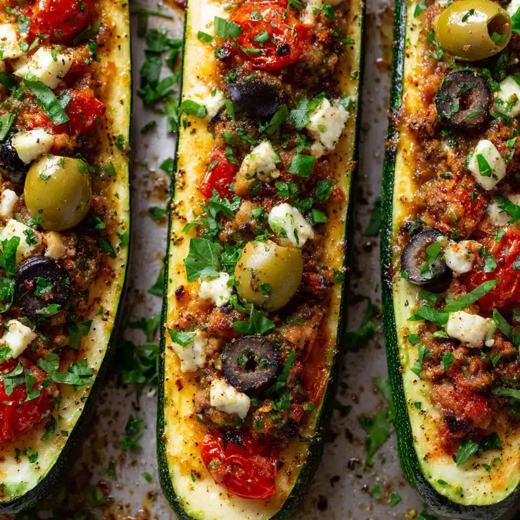 Mediterranean Stuffed Zucchini Recipe 4 Mediterranean Stuffed Zucchini Recipe - Recipe Image