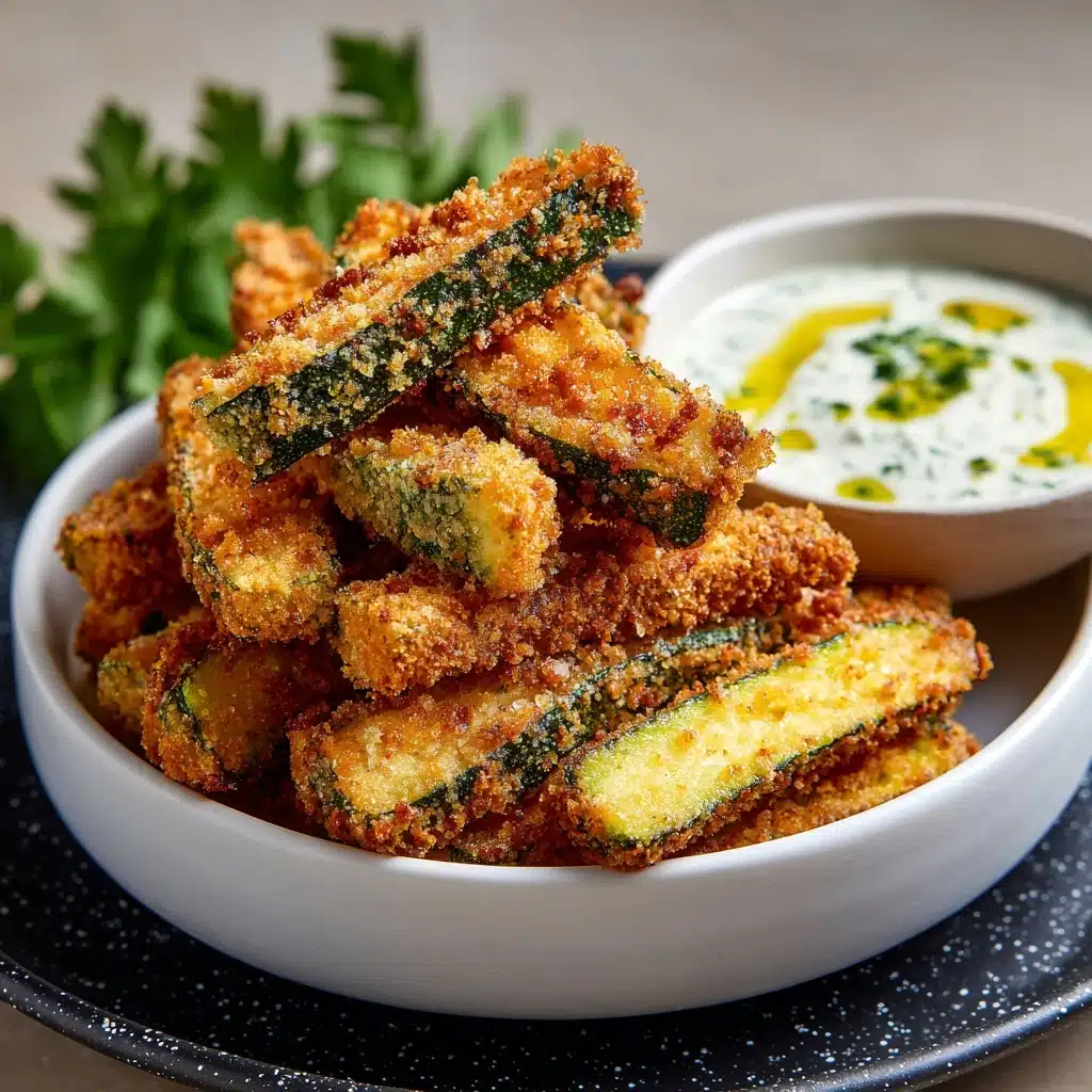 Crispy Healthy Air Fryer Zucchini Fries Recipe - Recipe Image