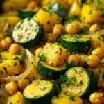 Zucchini Chickpea Skillet Dinner Recipe