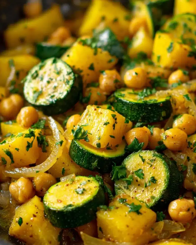 Zucchini Chickpea Skillet Dinner Recipe