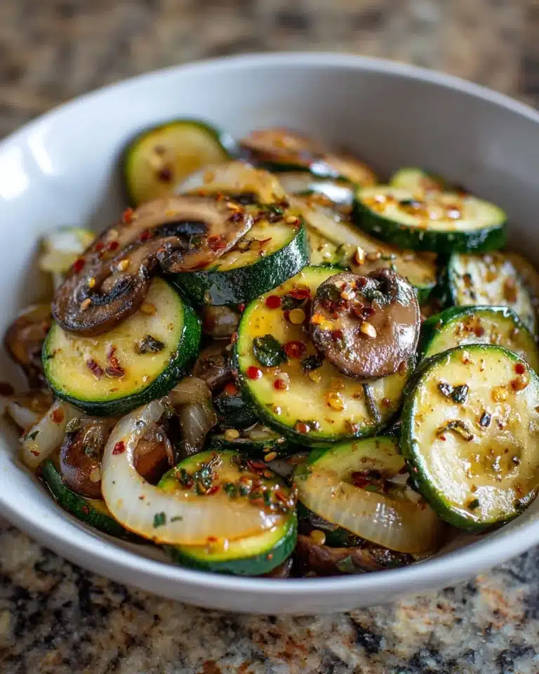 Sauteed Zucchini Mushrooms And Onions Recipe
