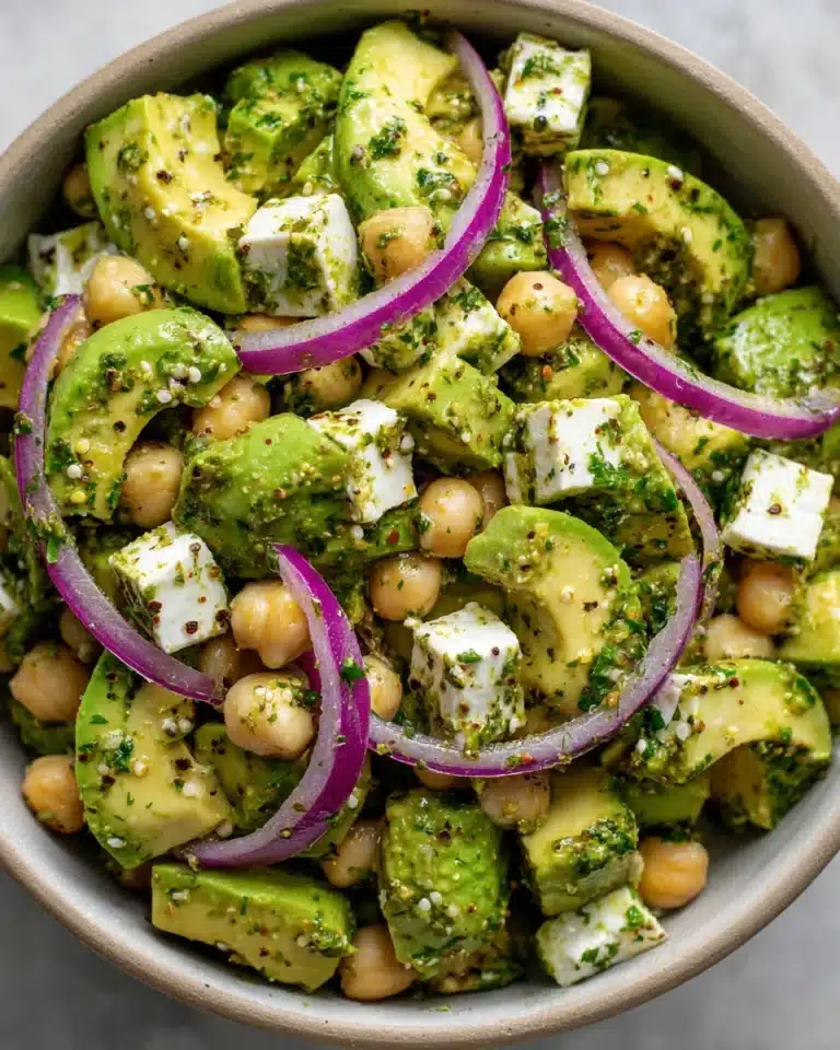 Chickpea Feta Avocado Salad Recipe