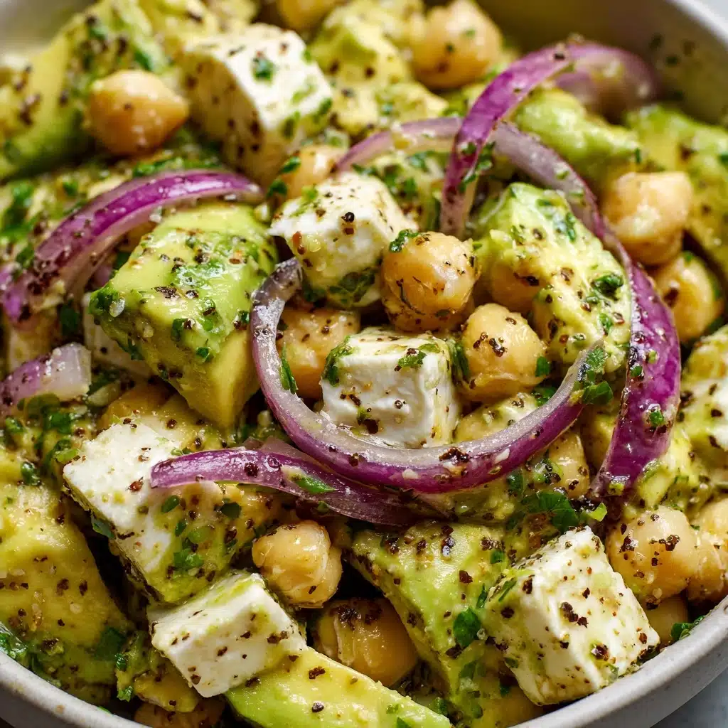 Chickpea Feta Avocado Salad Recipe - Recipe Image