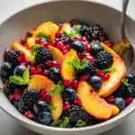 Summer Peach Fruit Salad Recipe
