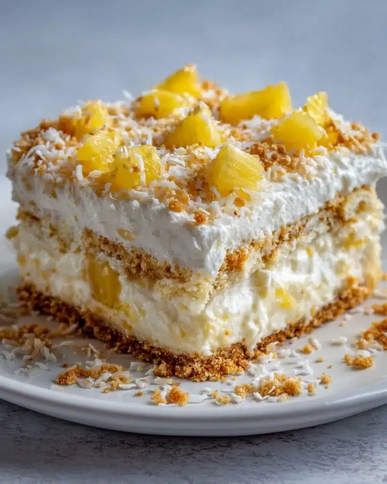 No-Bake Pineapple Cream Dessert Recipe