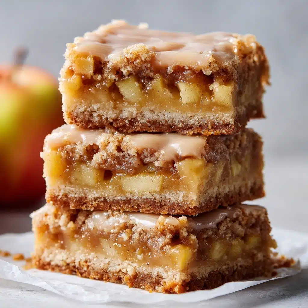 Maple Glazed Apple Blondies Recipe - Recipe Image