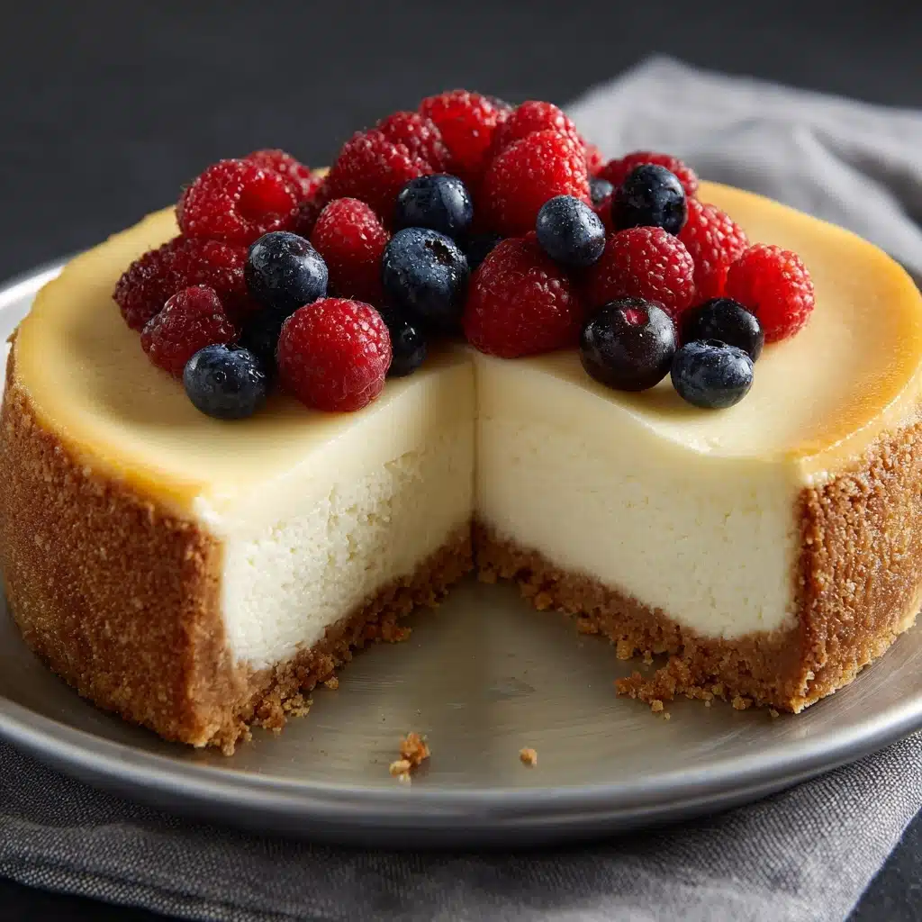 Ultimate Tall and Creamy New York-Style Cheesecake Recipe - Recipe Image