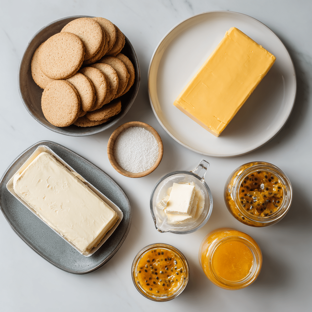No Bake Passionfruit Cheesecake Recipe - Recipe Image