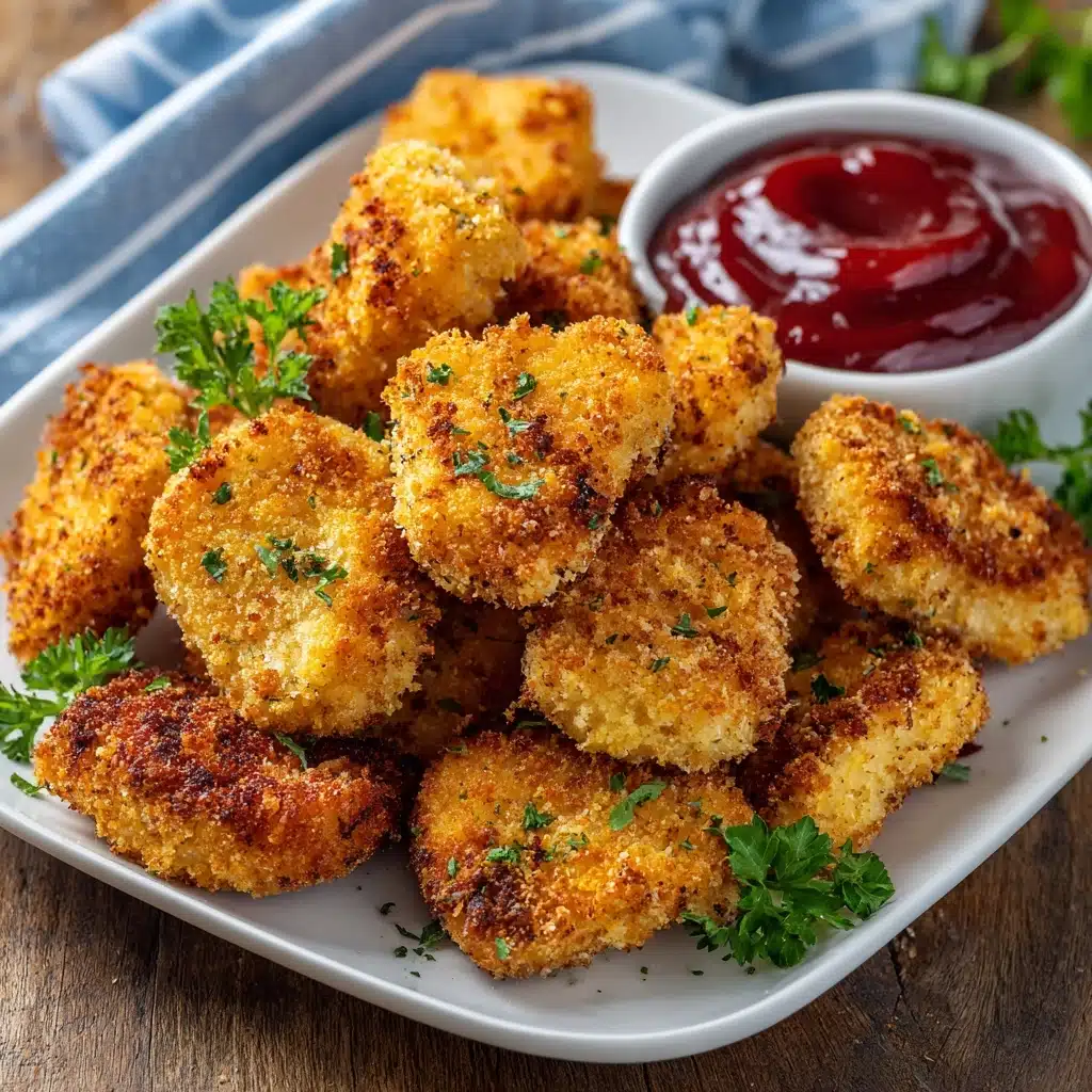 Easy Homemade Broccoli Cheddar Chicken Nuggets Recipe - Recipe Image